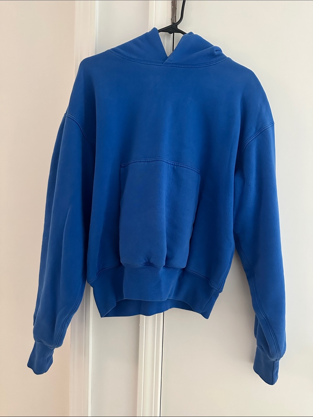 Yeezy x GAP heavyweight cropped Blue Hoodie